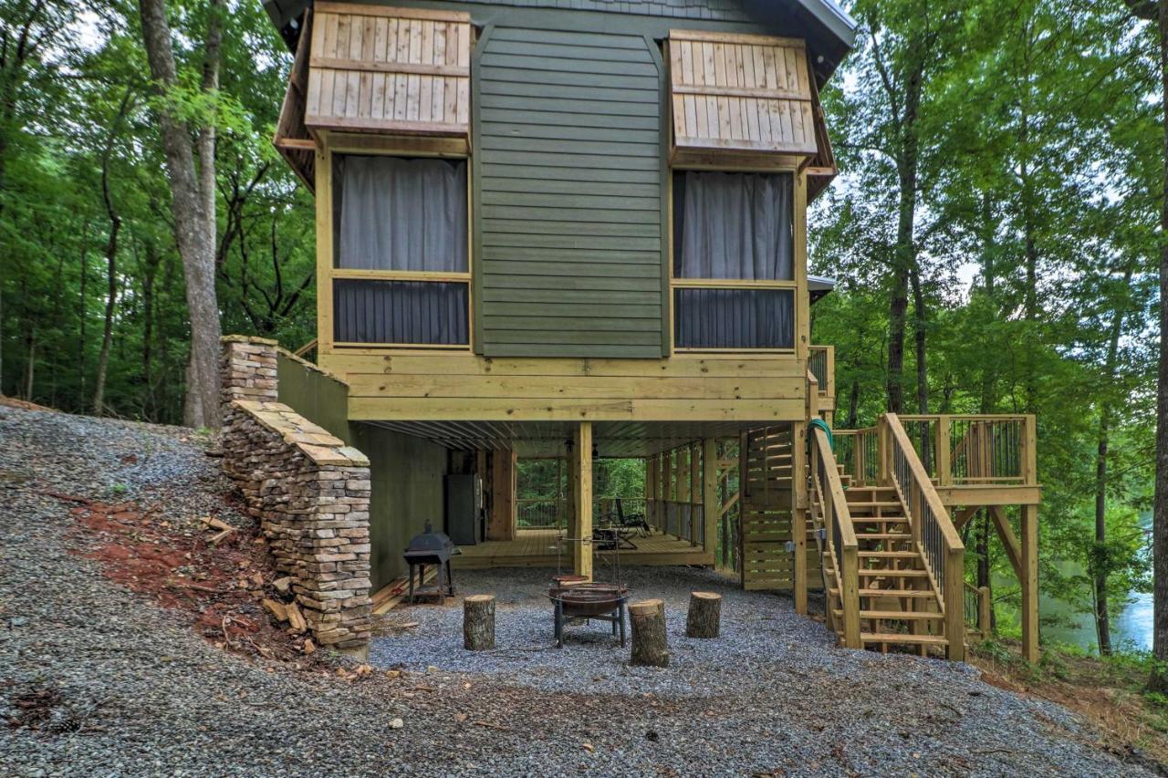 Rustic-Chic Riverfront Home With Dock, Deck And Canoes Tallassee Exterior photo