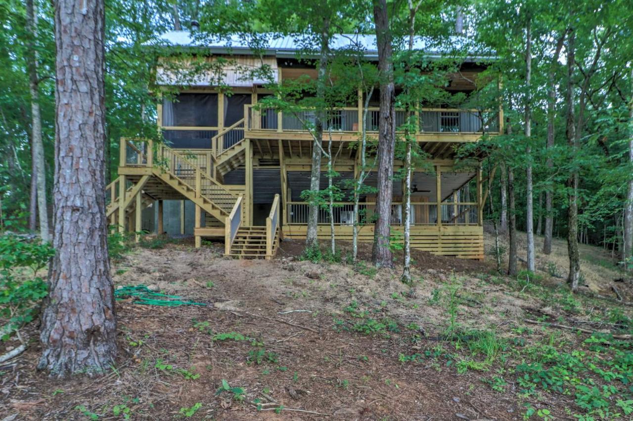 Rustic-Chic Riverfront Home With Dock, Deck And Canoes Tallassee Exterior photo